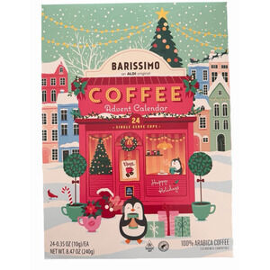 Coffee Christmas Advent Calendar Barissimo 2025 Holiday 24 Single Servings K Cup